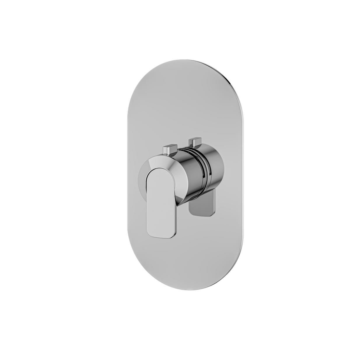Aquabrass c67 Round Trim Set for Thermostatic Valve R3067 in polished chrome