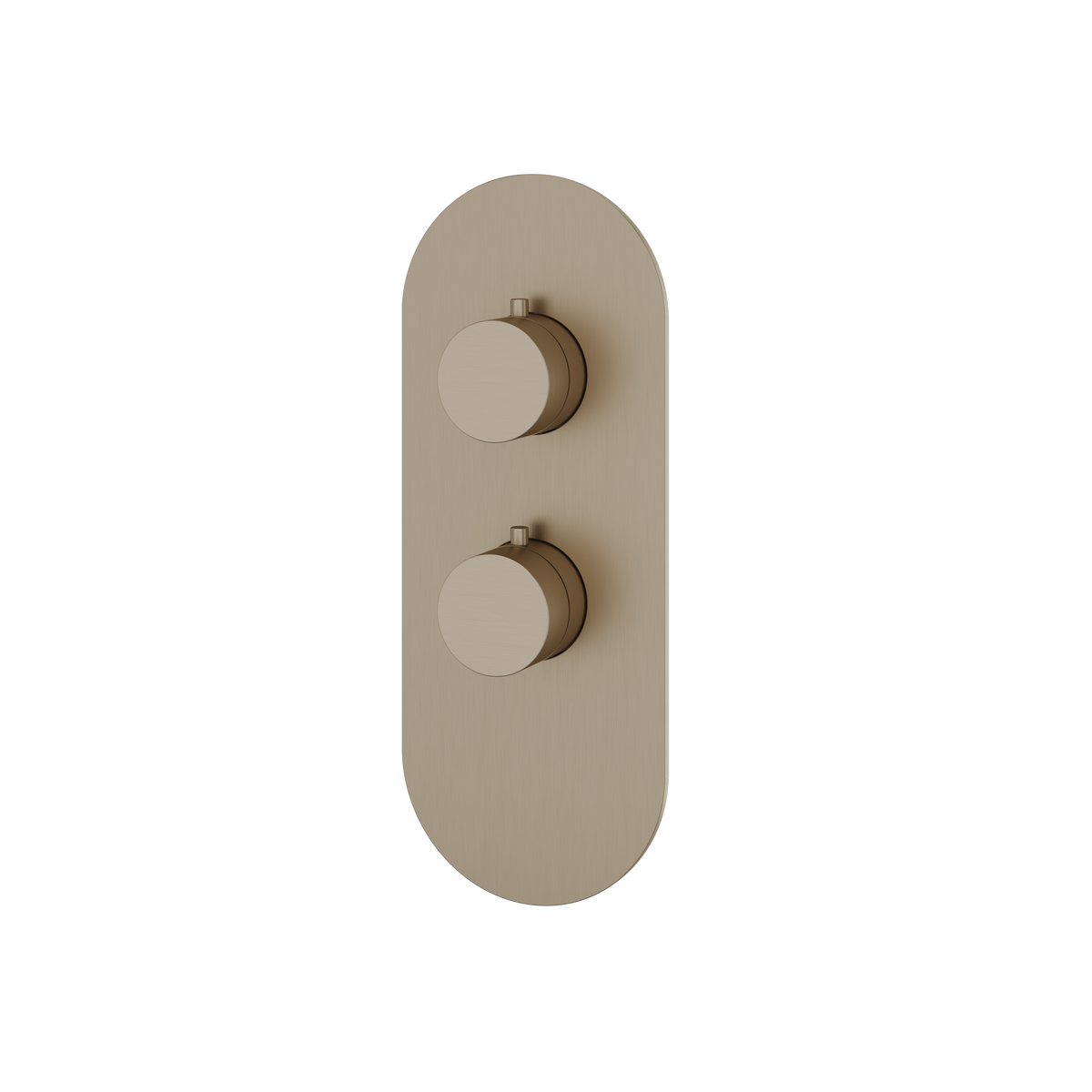 Aquabrass Trim Sets Round Trim Set R3195 in brushed nickel