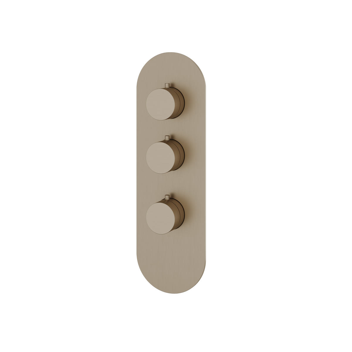 Aquabrass Trim Sets Round Trim Set R3295 in brushed nickel