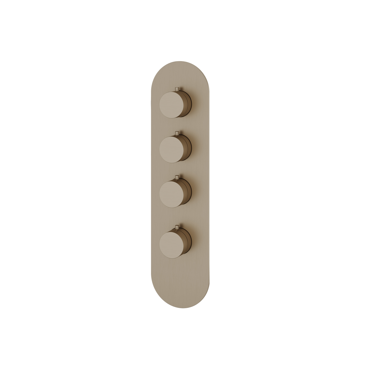 Aquabrass Trim Sets Round Trim Set R3395 in brushed nickel