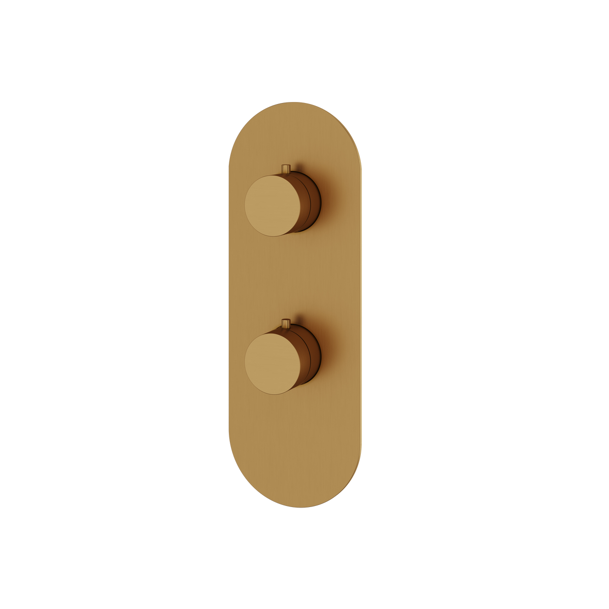 Aquabrass Trim Sets Round Trim Set 3-Way Shared R8395 in brushed gold
