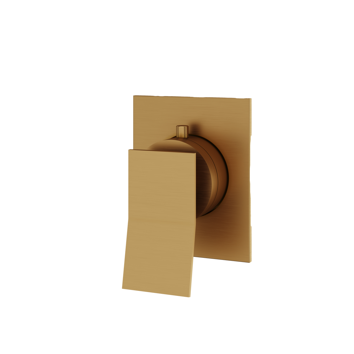 Aquabrass Chicane Square Trim for Shut-Off Valve S0619 in brushed gold
