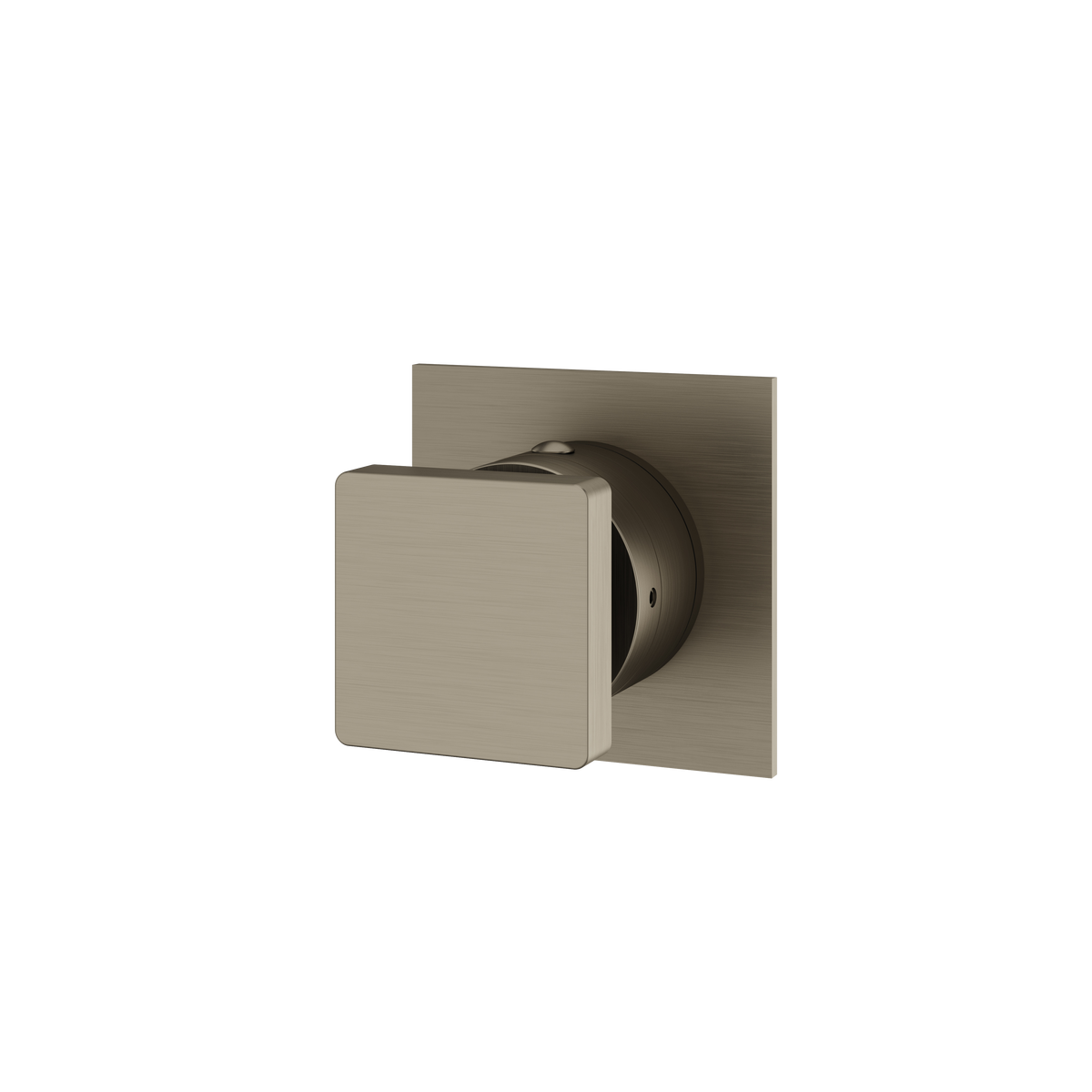 Aquabrass Trim Sets Square Trim Set S0695 in brushed black chrome
