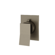 Aquabrass Chicane Square Trim Set for Diverter Valve 2-Way Non-shared S1219 in brushed black chrome