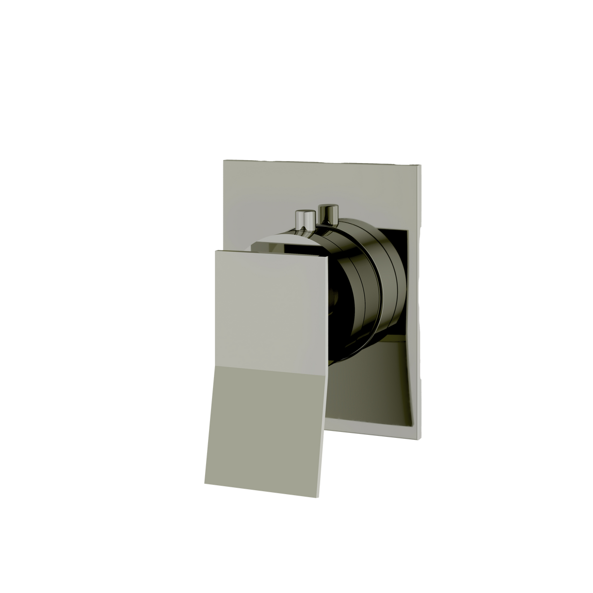 Aquabrass Chicane Square Trim Set for Diverter Valve 2-Way Non-shared S1219 in polished nickel