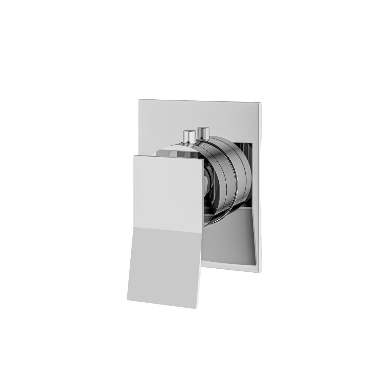 Aquabrass Chicane Square Trim Set for Diverter Valve 2-Way Shared S2219 in polished chrome