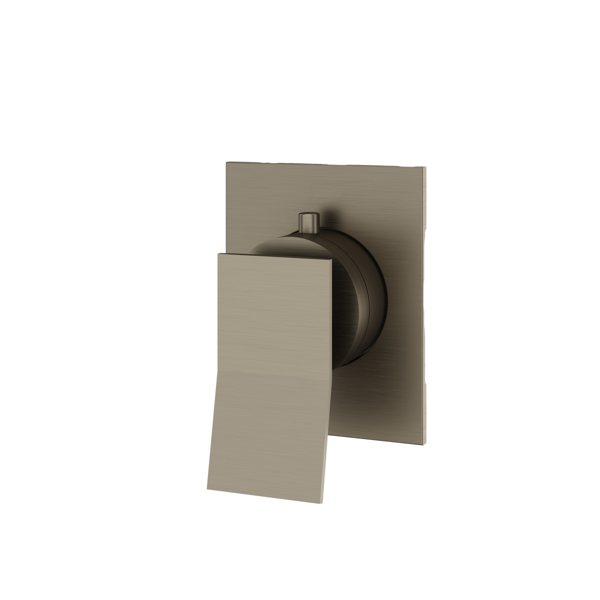 Aquabrass Chicane Square Trim Set for Diverter Valve 3-Way Shared S2319 in brushed black chrome
