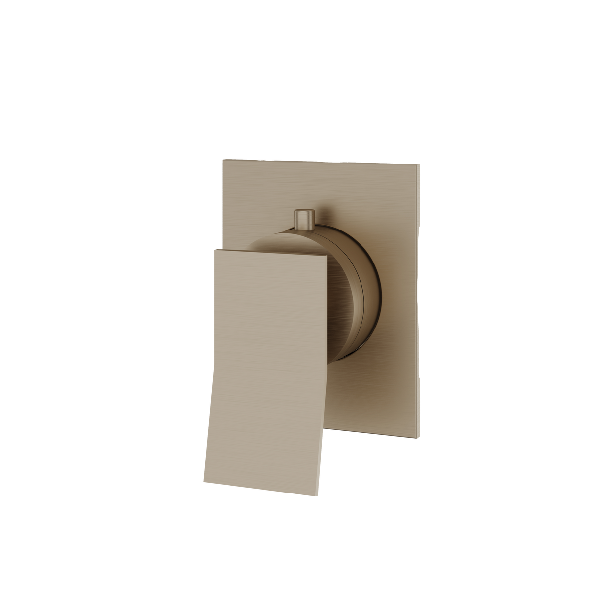 Aquabrass Chicane Square Trim Set for Diverter Valve 3-Way Shared S2319 in brushed nickel