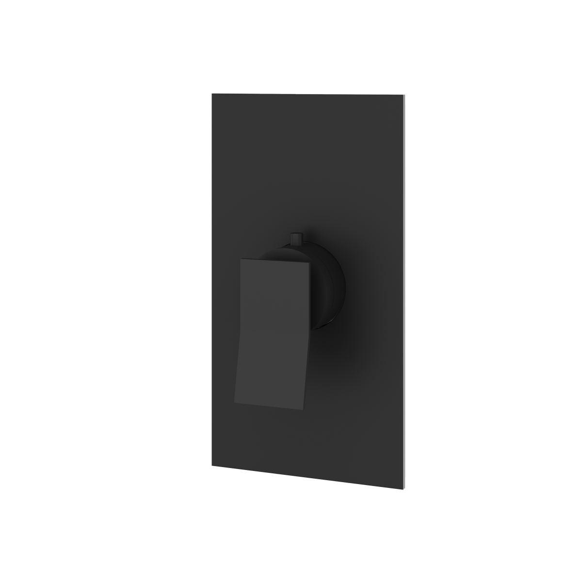 Aquabrass Chicane Square Trim Set for Thermostatic Valve S3019 in black