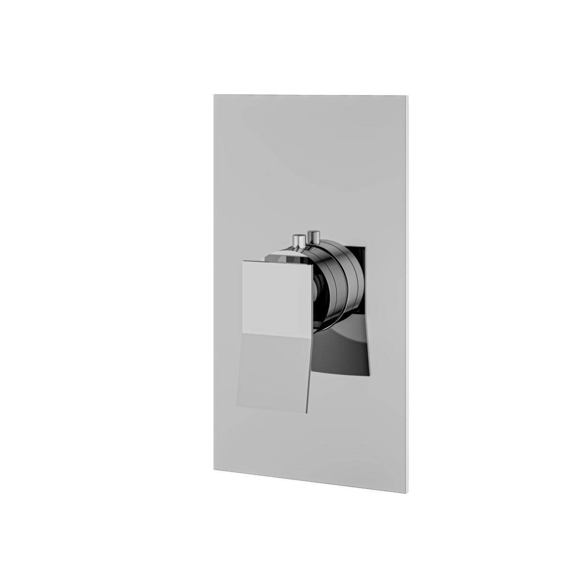 Aquabrass Chicane Square Trim Set for Thermostatic Valve S3019 in polished chrome