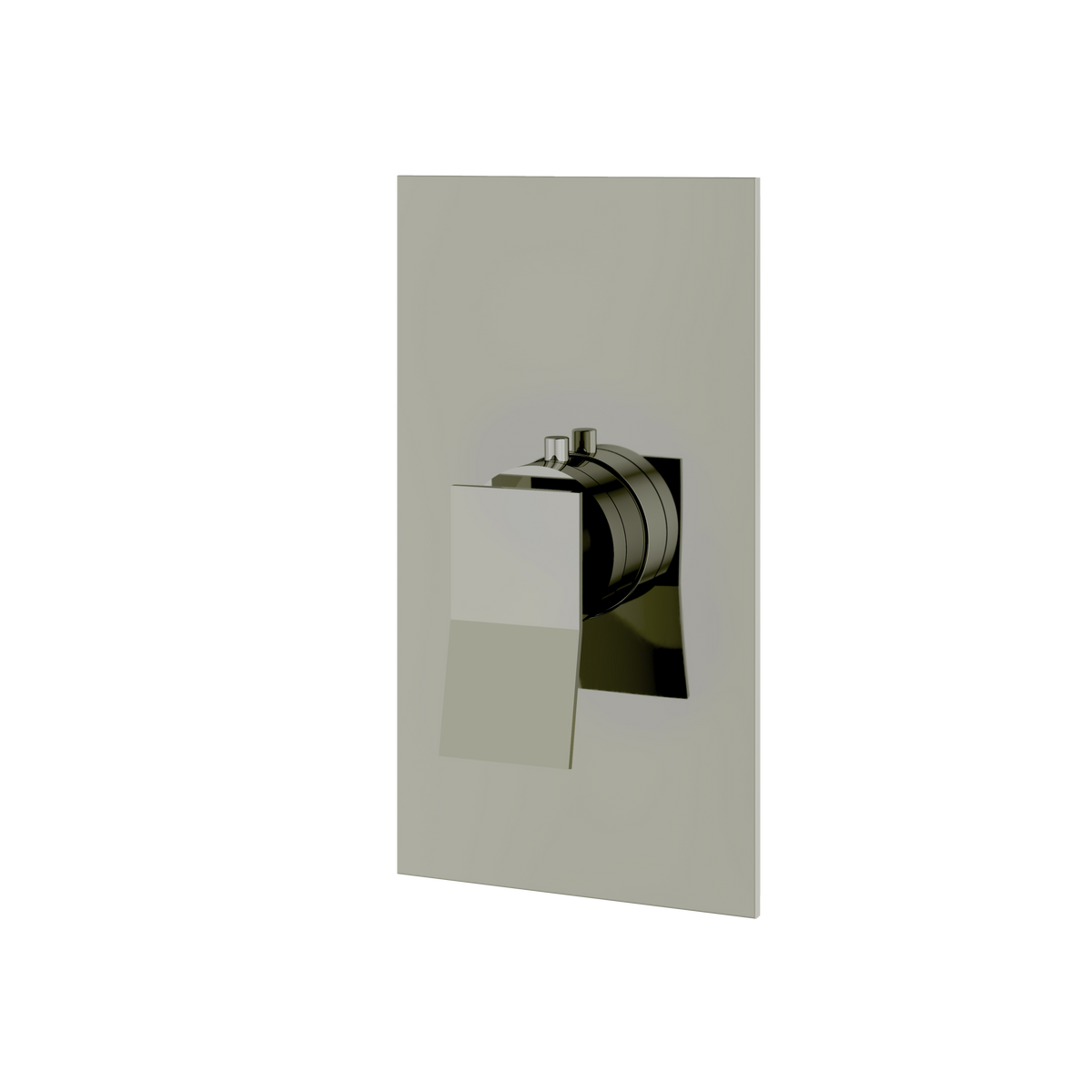 Aquabrass Chicane Square Trim Set for Thermostatic Valve S3019 in polished nickel