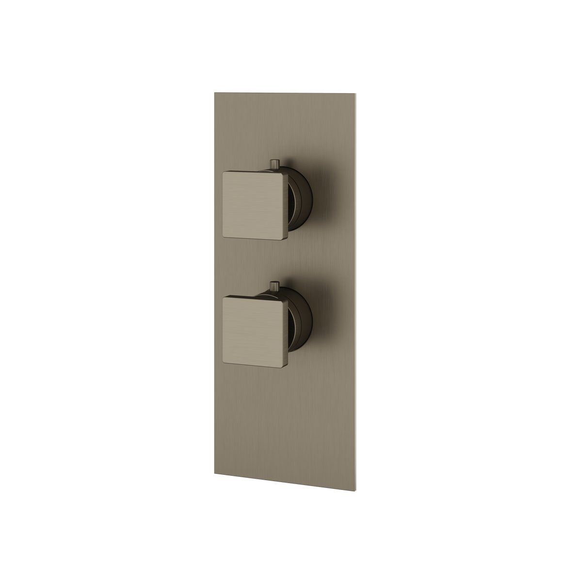 Aquabrass Trim Sets Square Trim Set S3195 in brushed black chrome