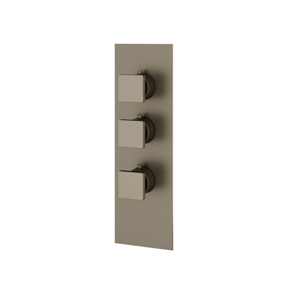 Aquabrass Trim Sets Square Trim Set S3295 in brushed black chrome