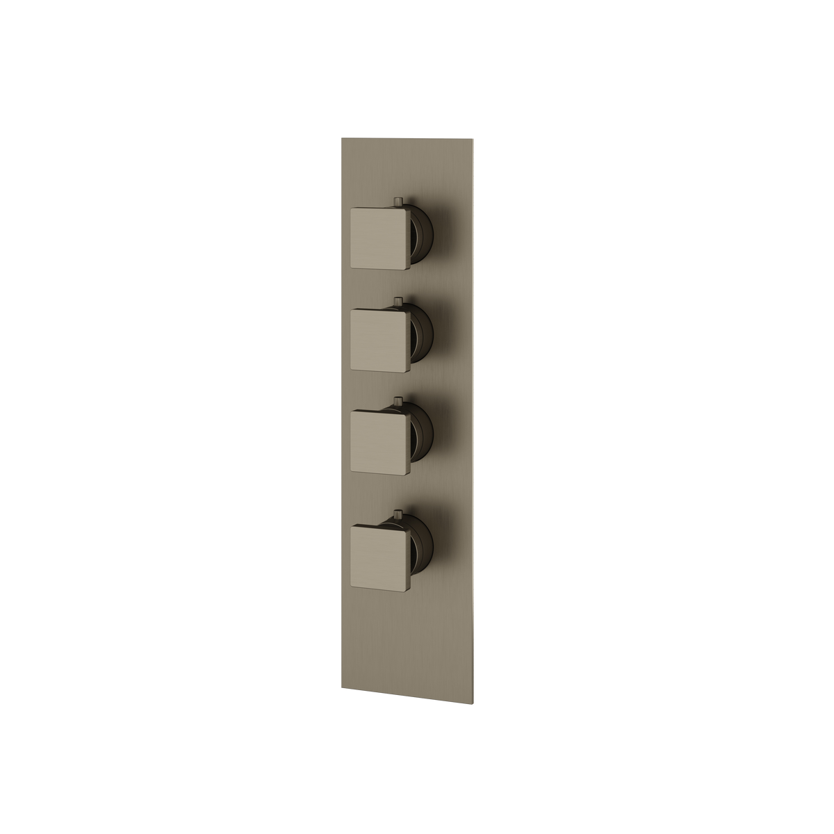 Aquabrass Trim Sets Square Trim Set S3395 in brushed black chrome
