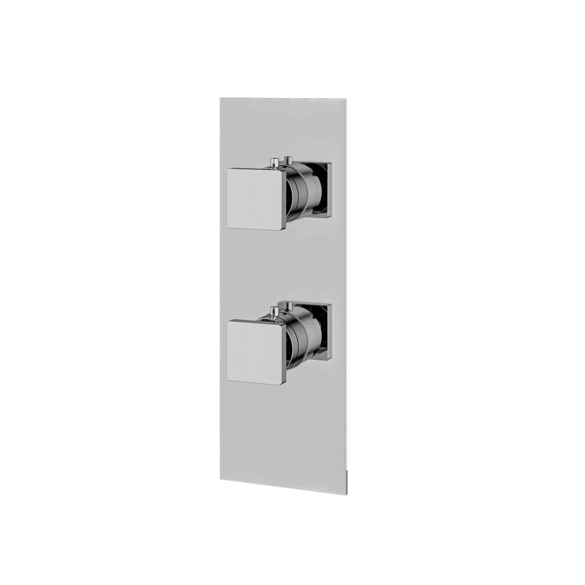 Aquabrass Trim Sets Square Trim Set 2-Way Shared S8295 in polished chrome