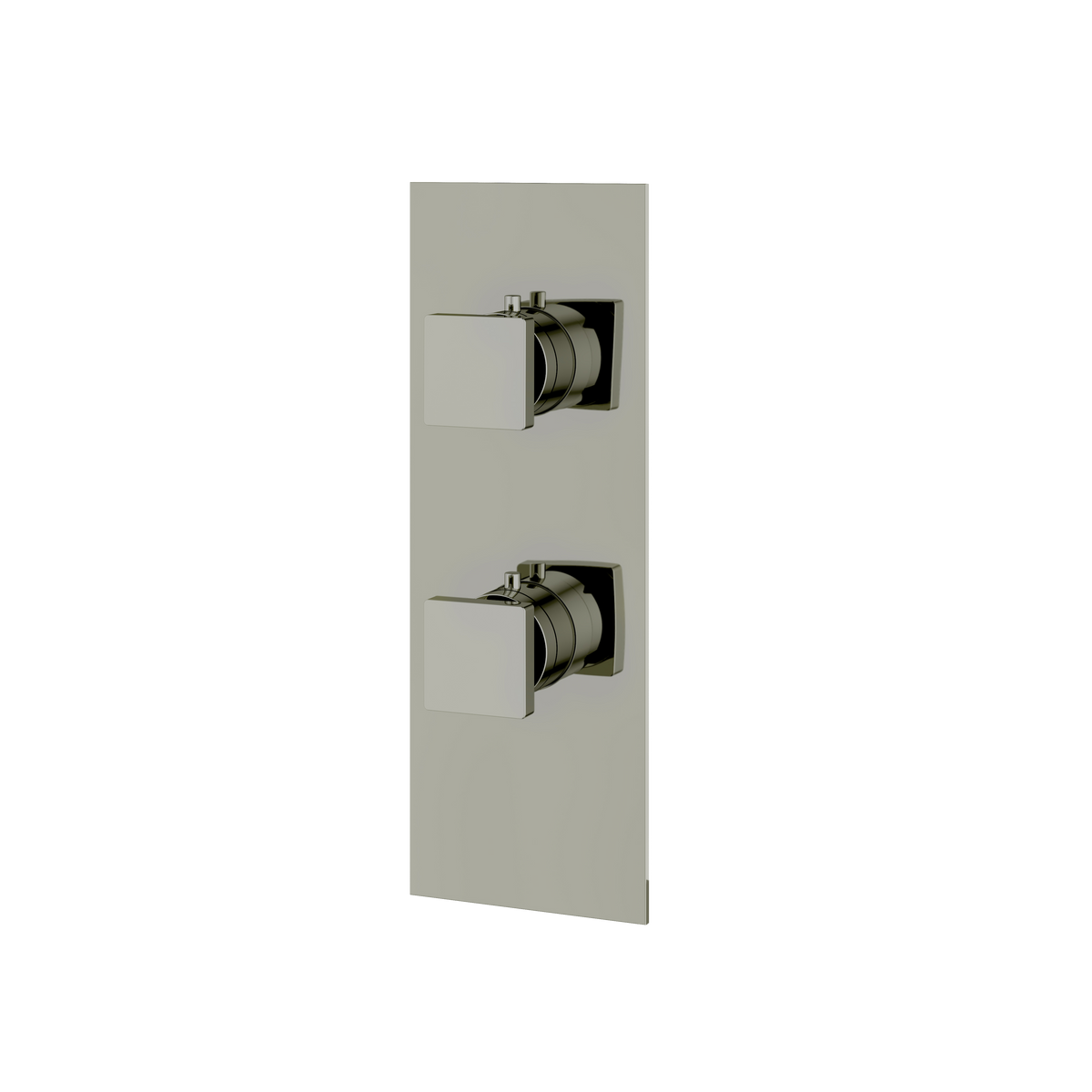 Aquabrass Trim Sets Square Trim Set 2-Way Shared S8295 in polished nickel