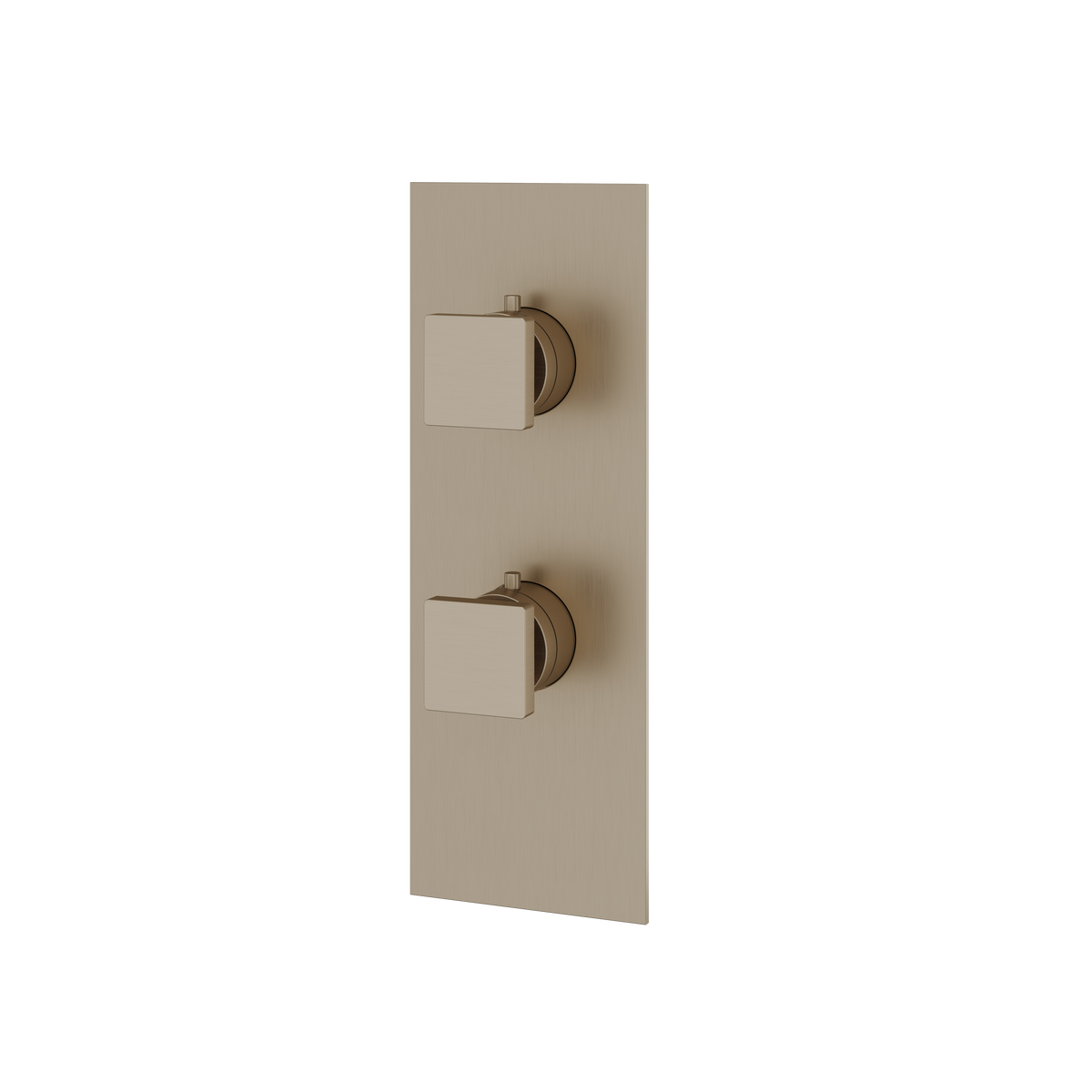 Aquabrass Trim Sets Square Trim Set 2-Way Non-shared S9295 in brushed nickel