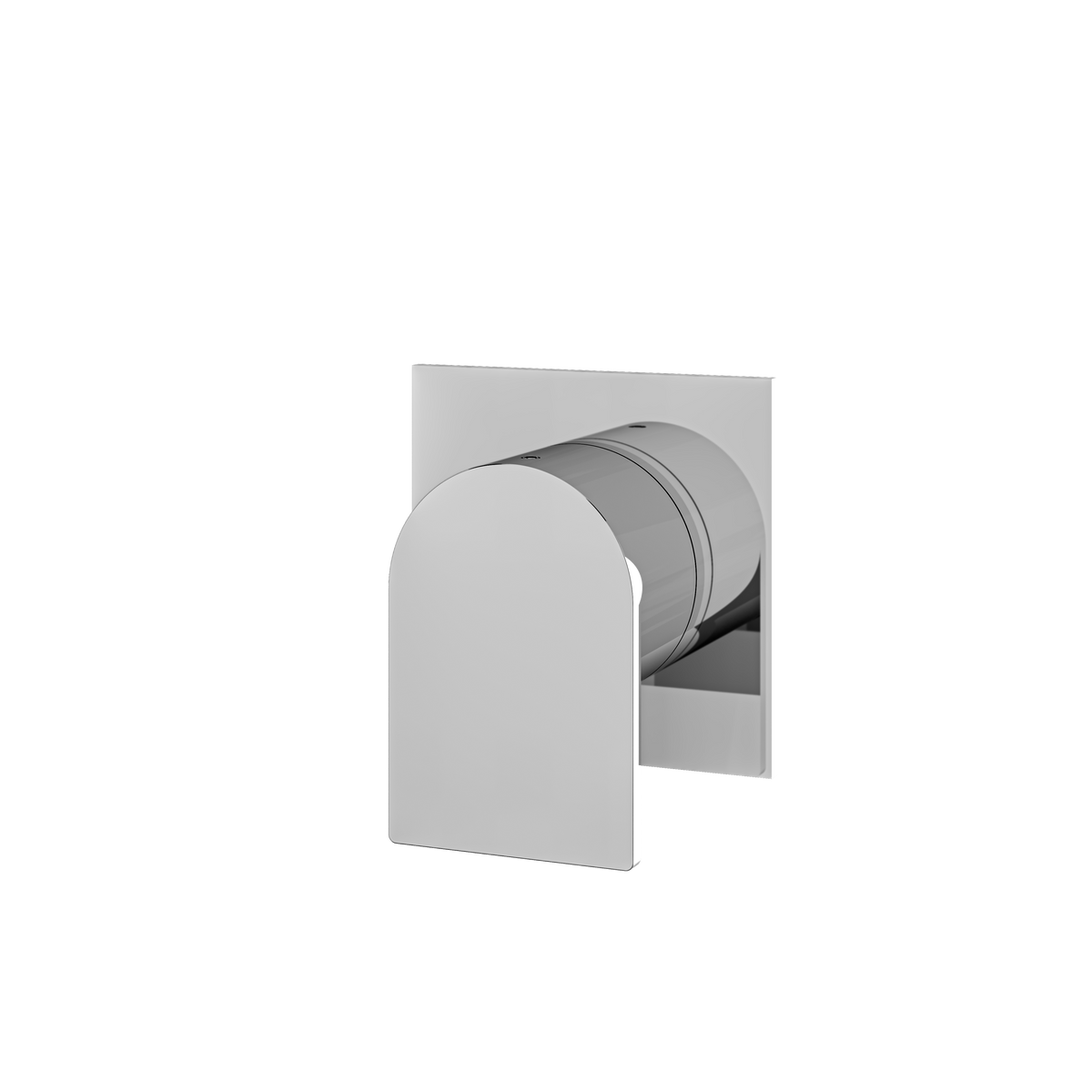 Aquabrass Alpha Square Round Trim for Shut-Off Valve SR0692 in polished chrome