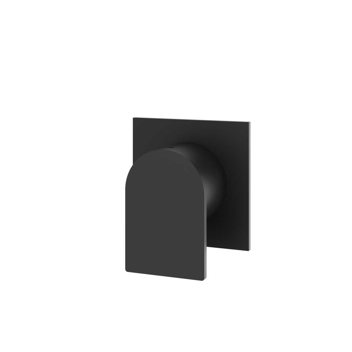 Aquabrass Alpha Square Round Trim Set for Diverter Valve 2-Way Shared SR2292 in black