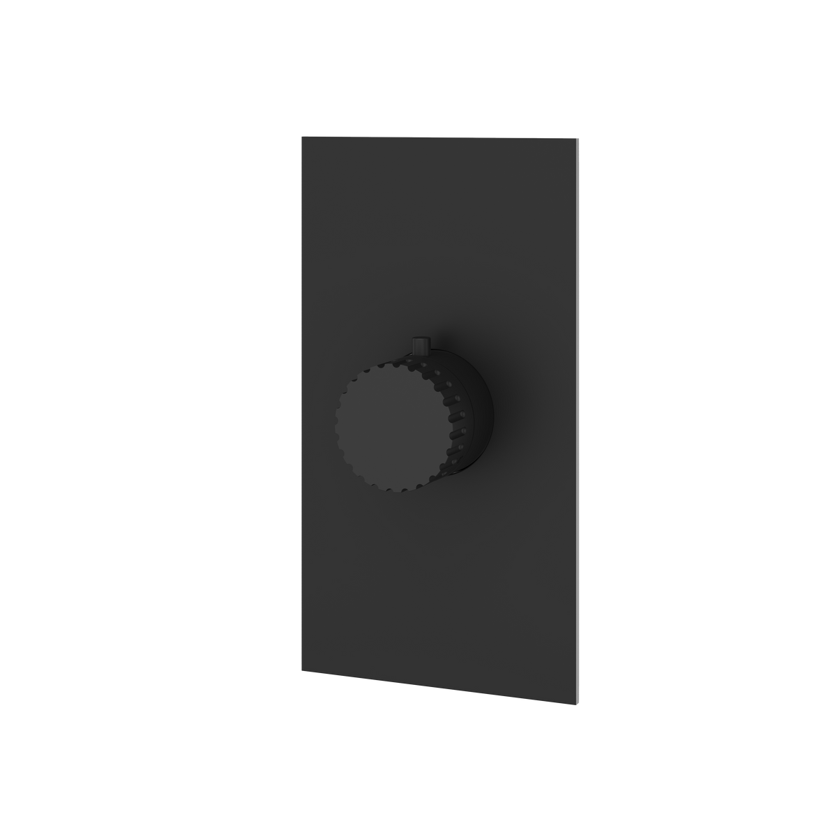 Aquabrass Tosca Square Round Trim Set for Thermostatic Valve SR3034 in black