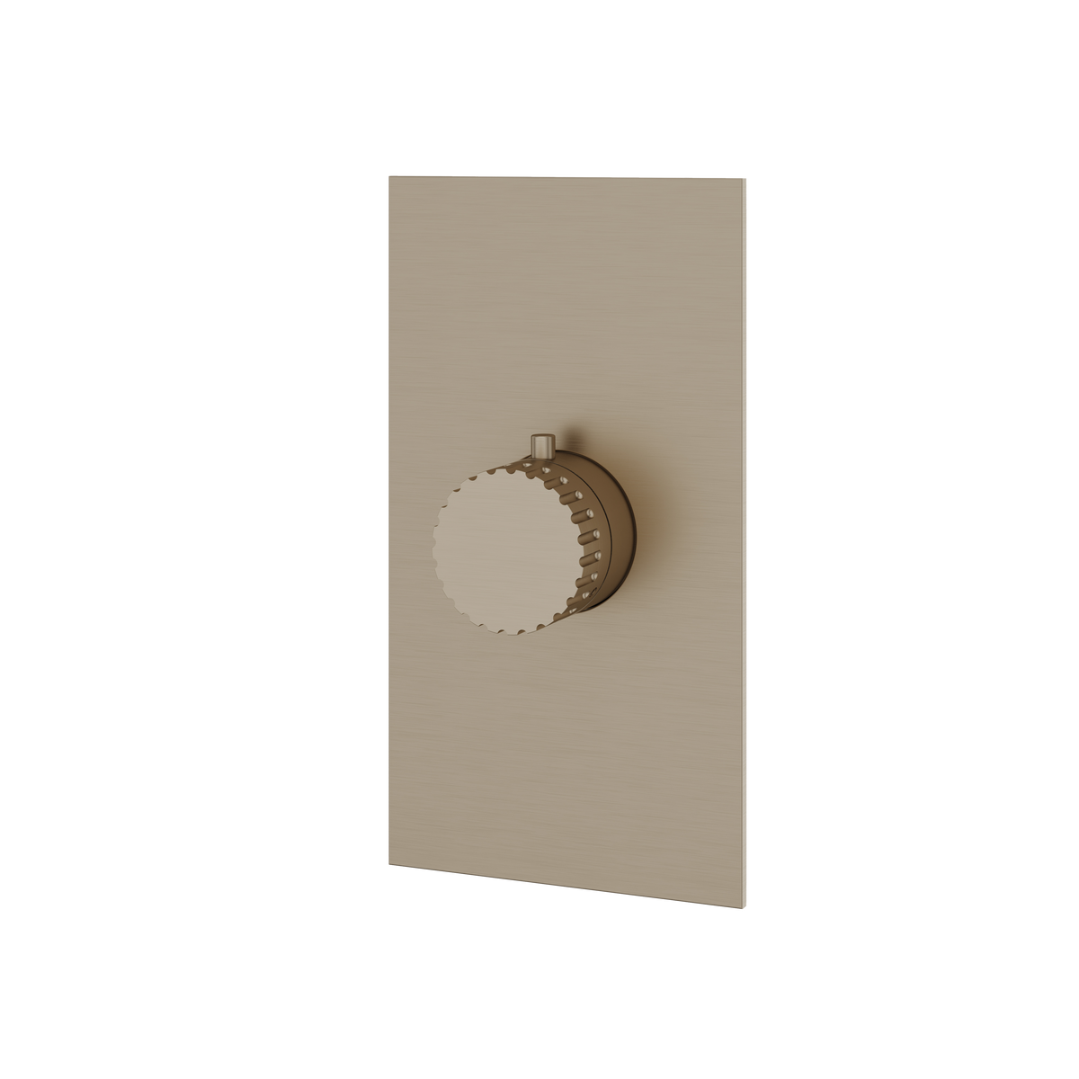 Aquabrass Tosca Square Round Trim Set for Thermostatic Valve SR3034 in brushed nickel