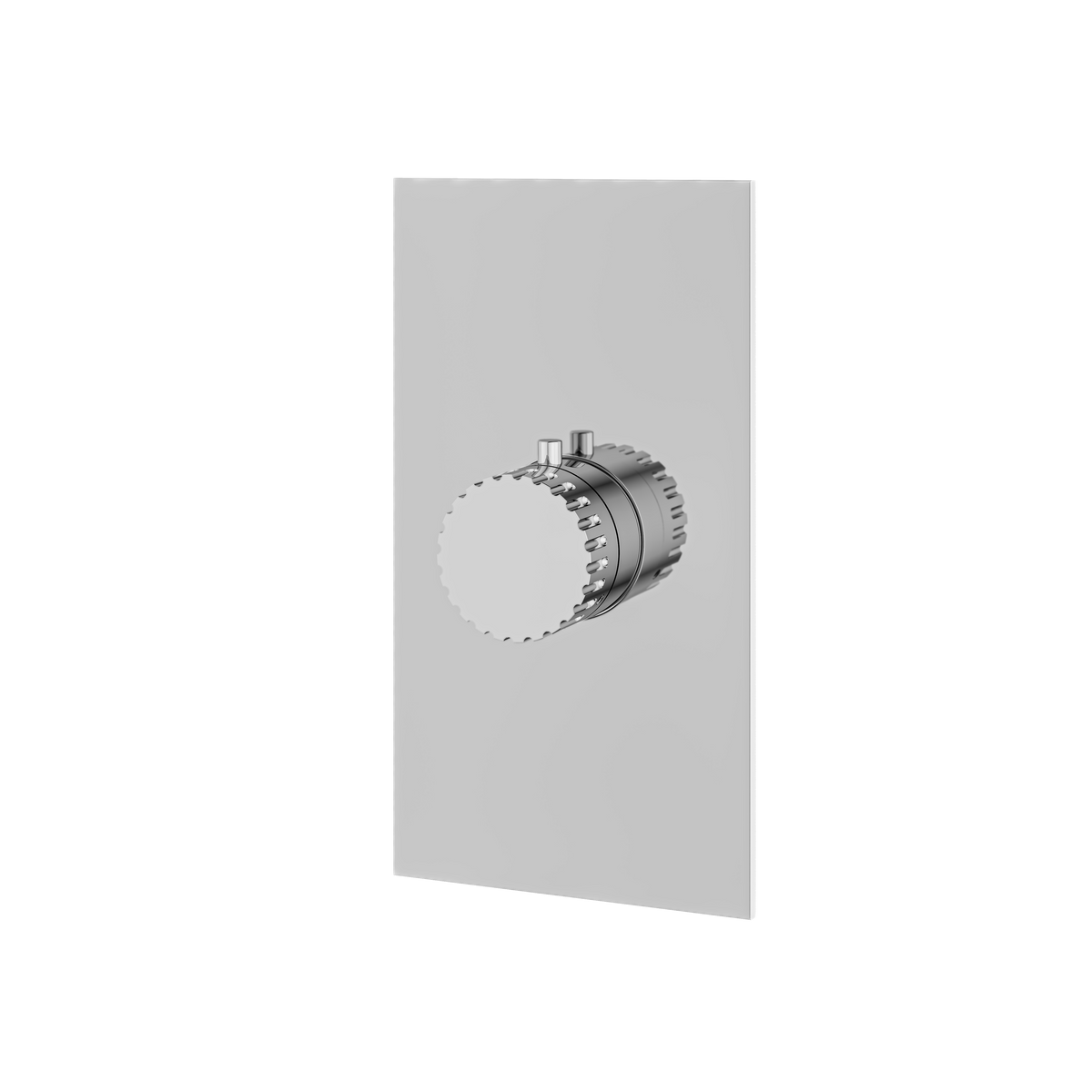 Aquabrass Tosca Square Round Trim Set for Thermostatic Valve SR3034 in polished chrome