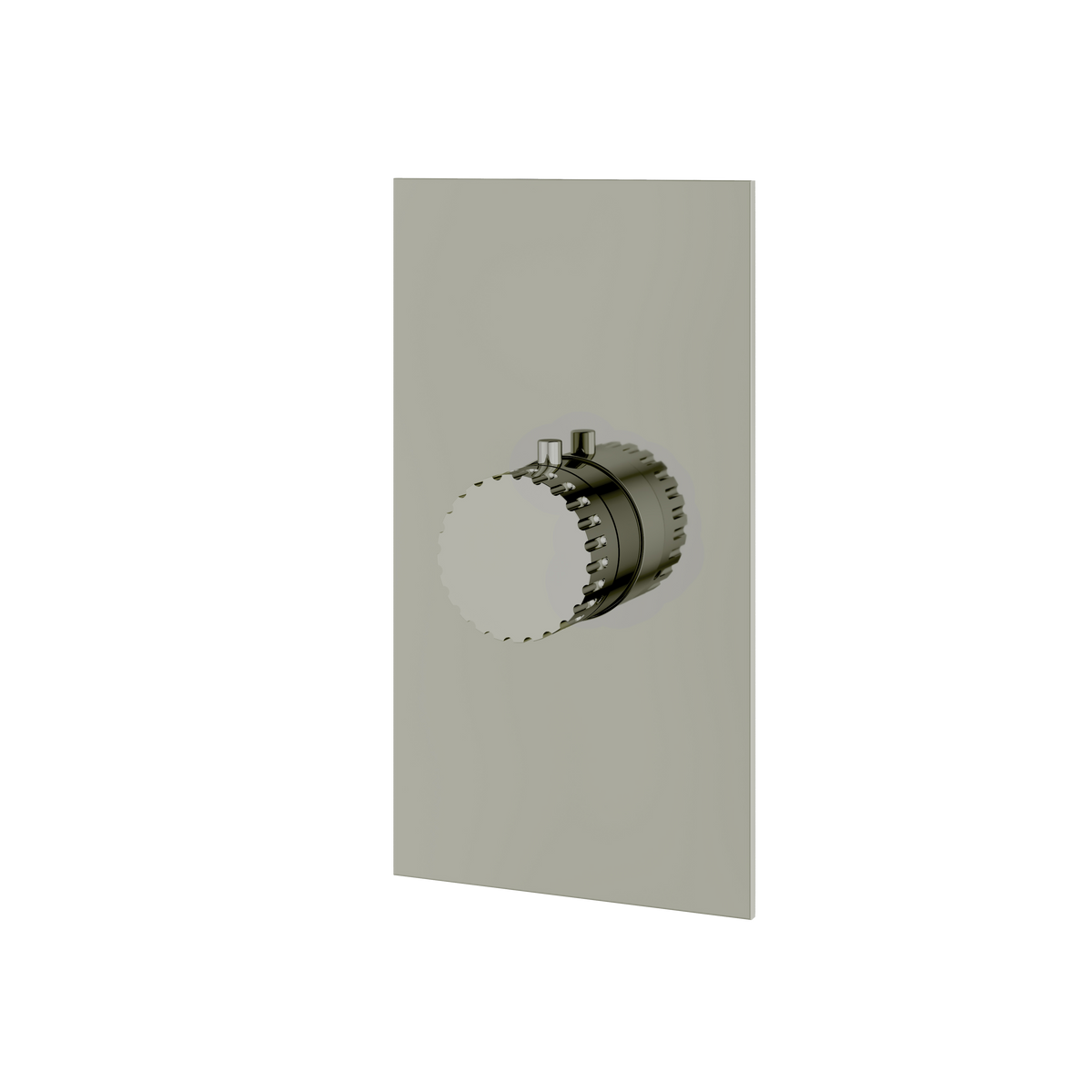 Aquabrass Tosca Square Round Trim Set for Thermostatic Valve SR3034 in polished nickel