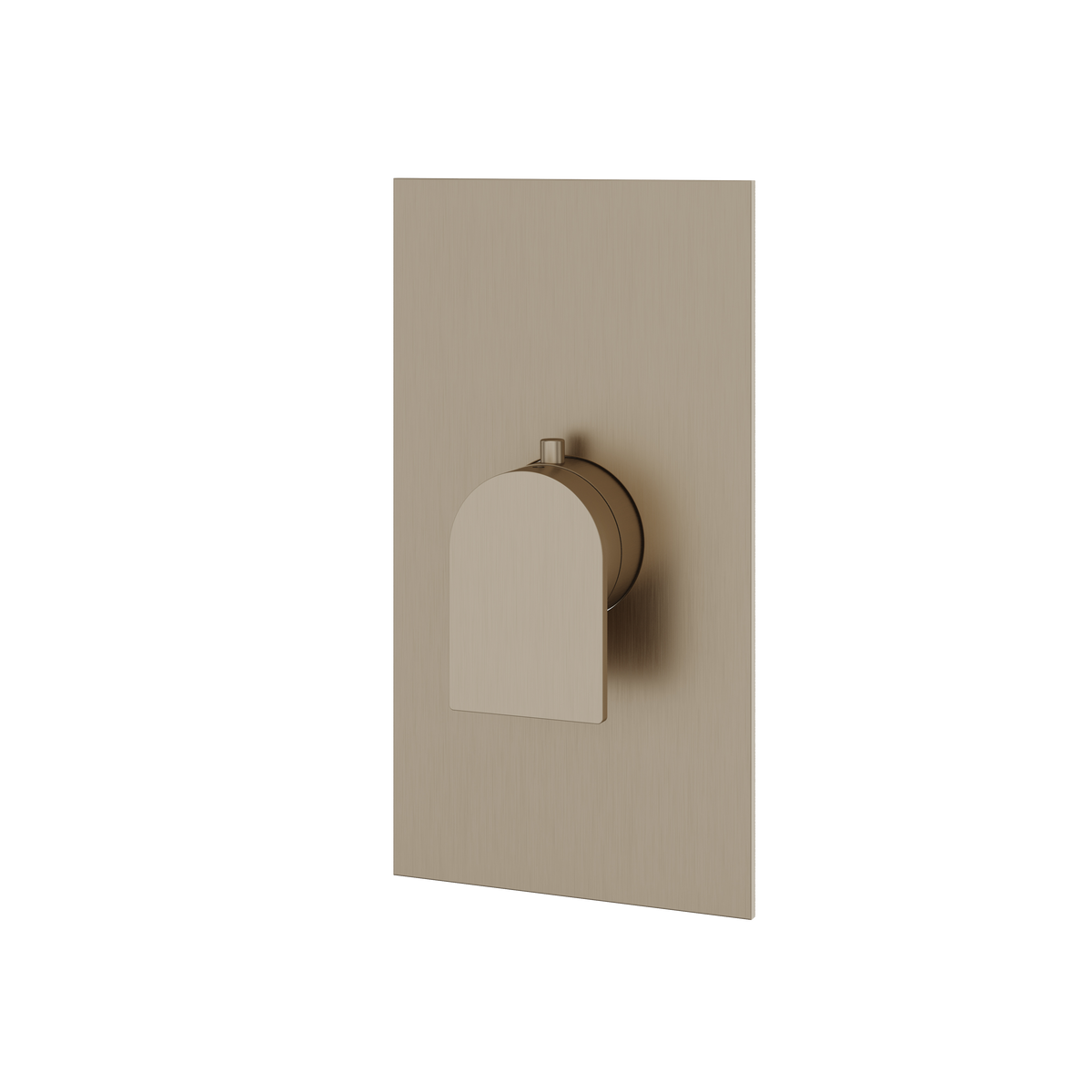 Aquabrass Alpha Square Round Trim Set for Thermostatic Valve SR3092 in brushed nickel