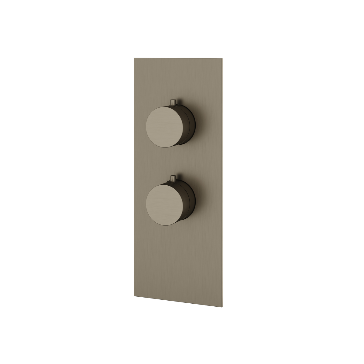 Aquabrass Trim Sets Square / Round Trim Set SR3195 in brushed black chrome
