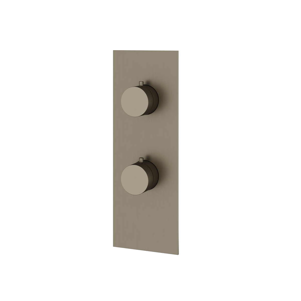 Aquabrass Trim Sets Square / Round Trim Set 3-Way Shared SR8395 in brushed black chrome