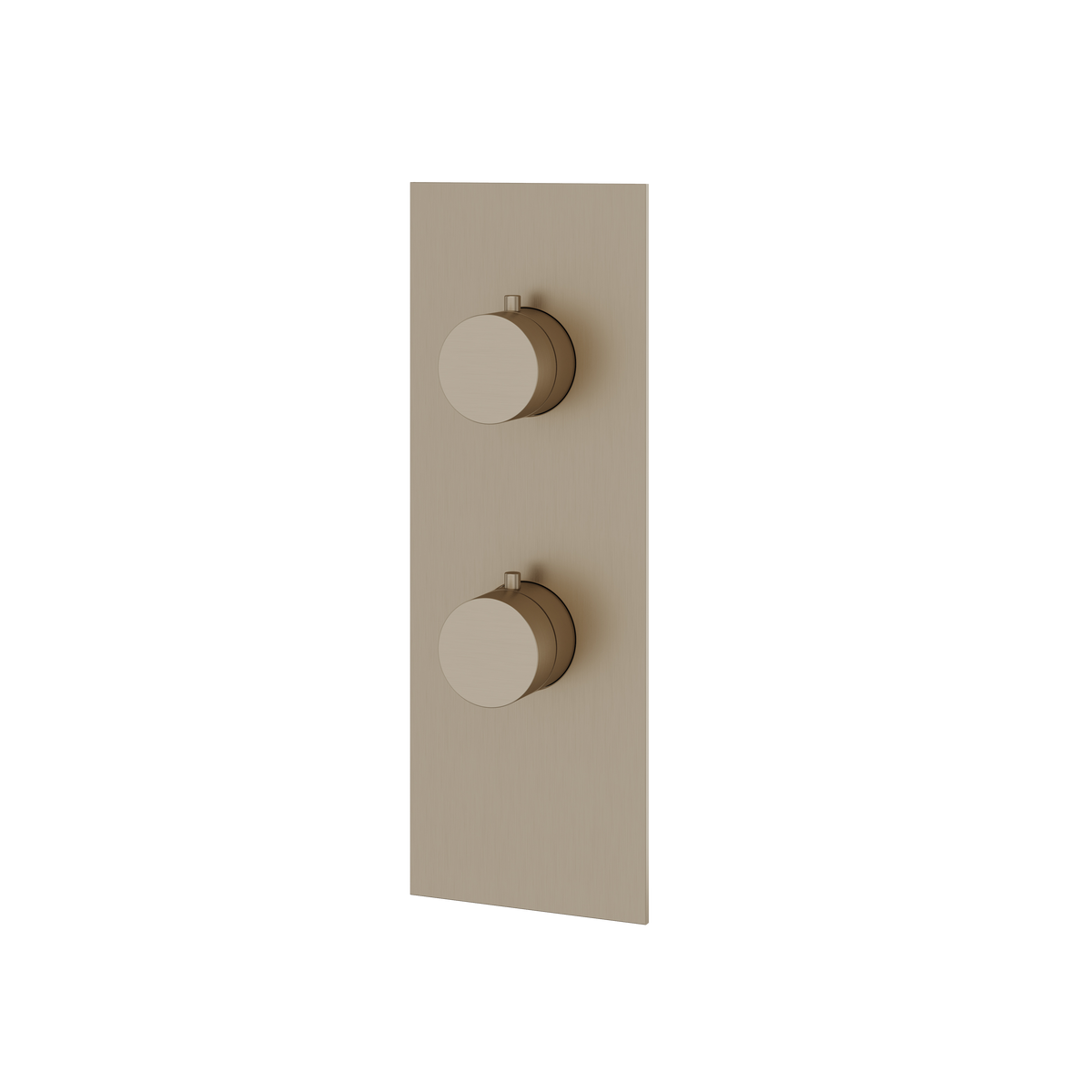 Aquabrass Trim Sets Square / Round Trim Set 3-Way Non-shared SR9395 in brushed nickel