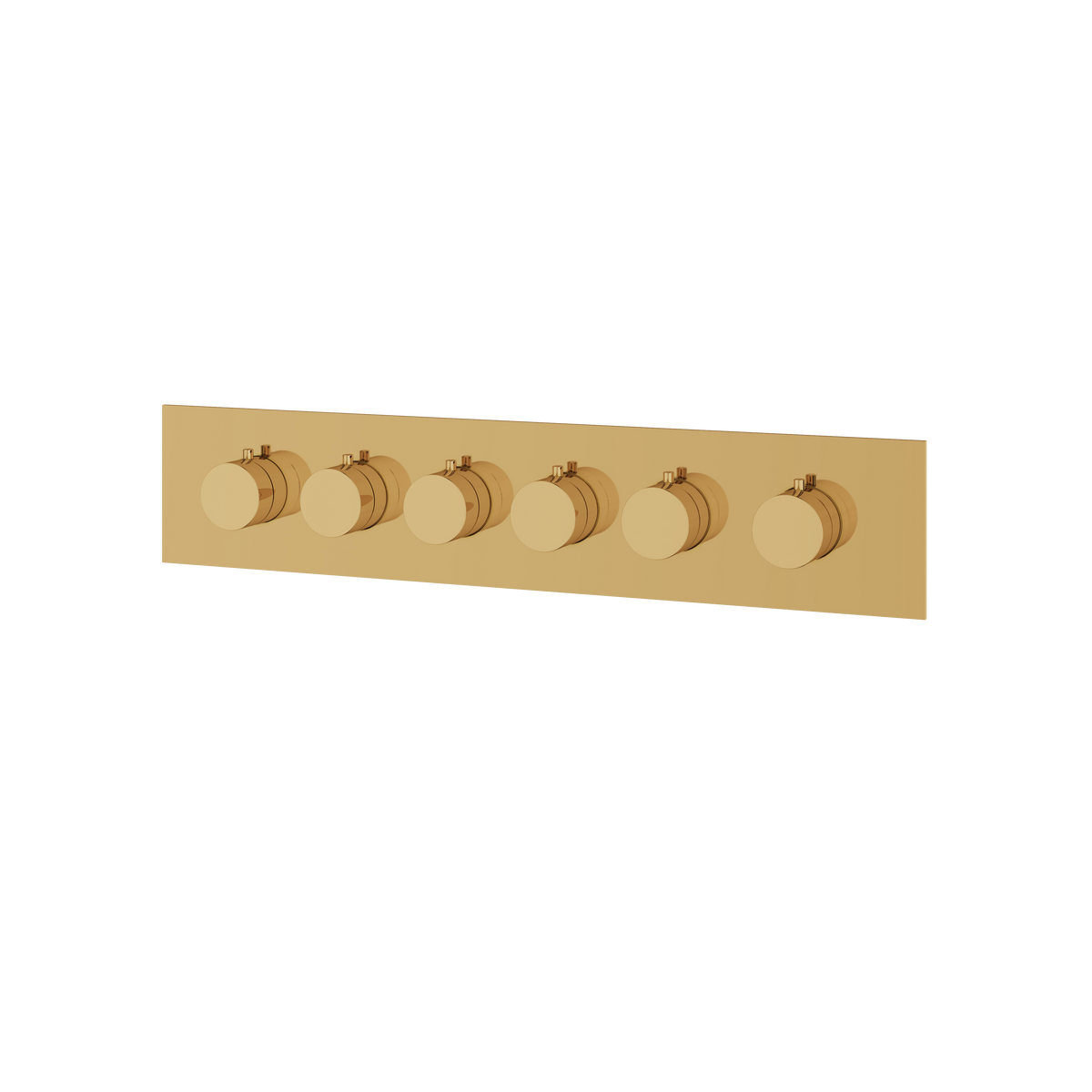 Aquabrass Square / Round Trim Set SRH3595R in polished gold