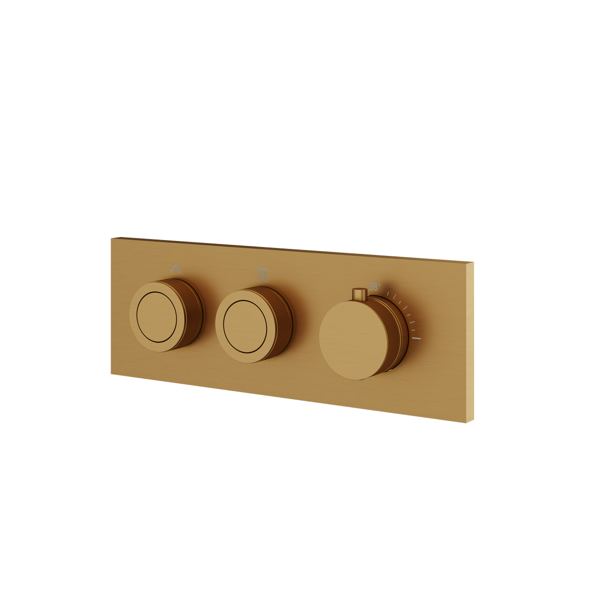 Aquabrass Touch 2-Way Shower Trim TO2W in brushed gold
