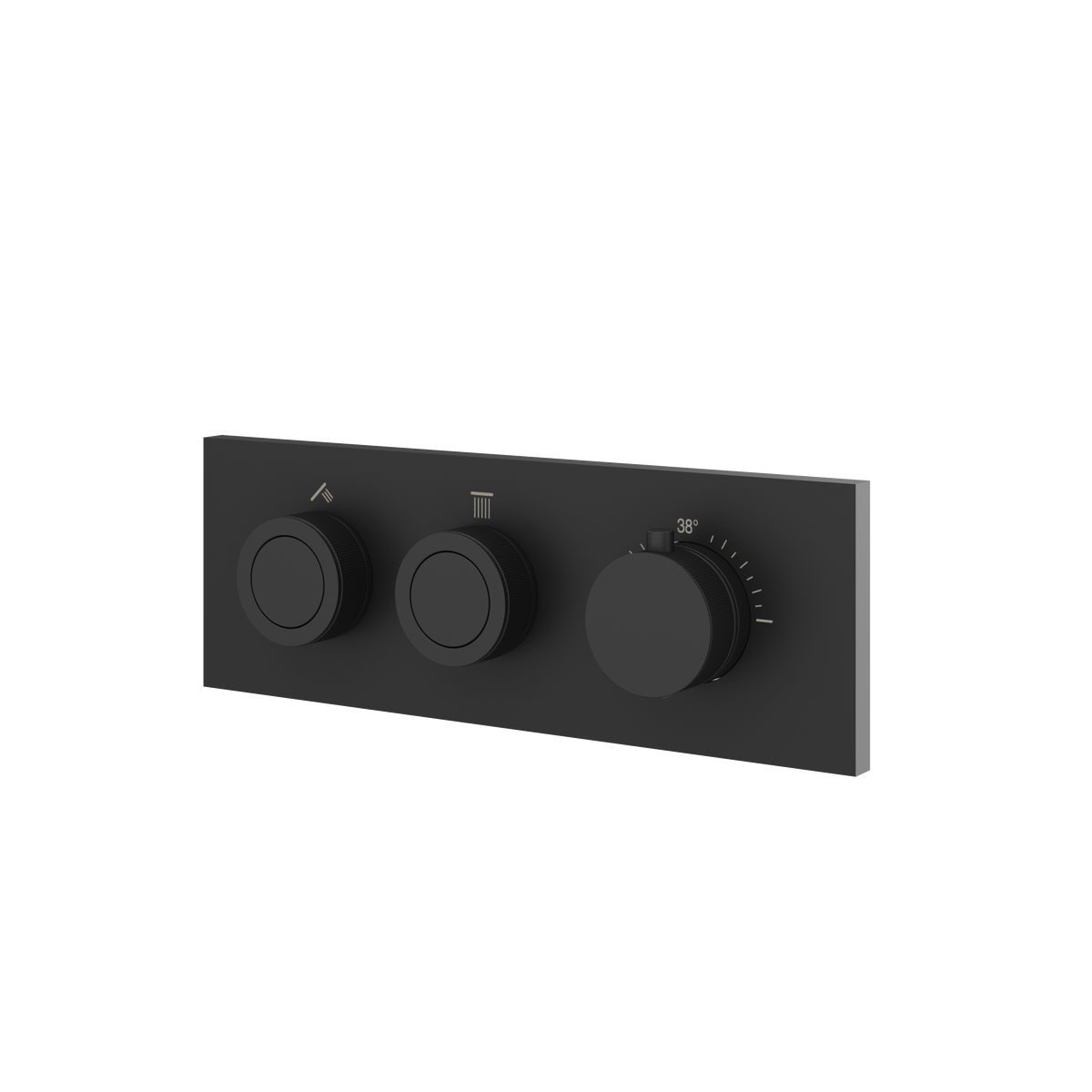 Aquabrass Touch 2-Way Shower Trim TO2W in black
