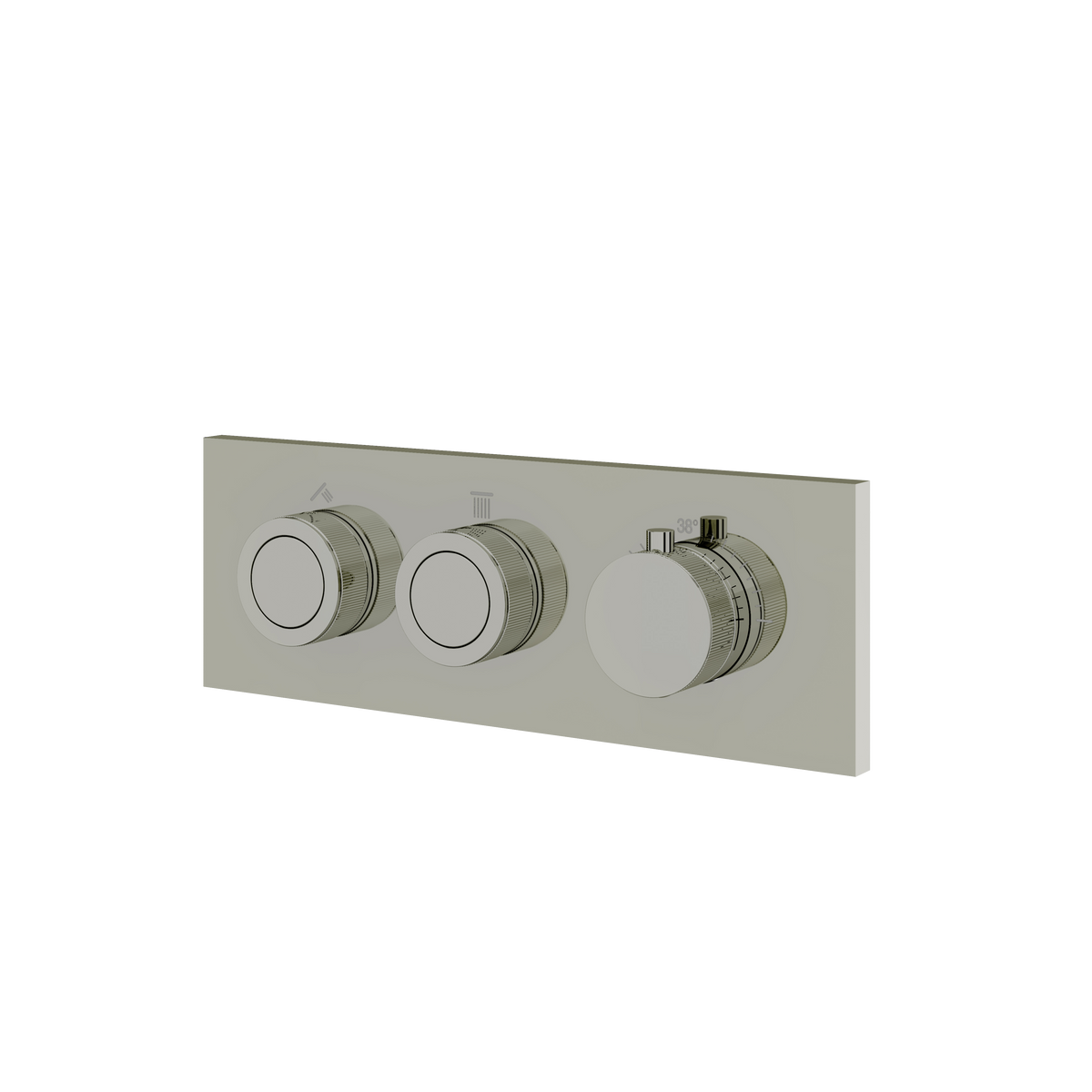Aquabrass Touch 2-Way Shower Trim TO2W in polished nickel
