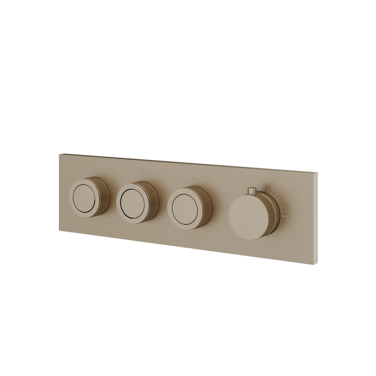 Aquabrass Touch 3-Way Shower Trim TO3W in brushed nickel