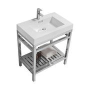 Kube Bath Cisco 30" Console with Acrylic Sink - Chrome (AC30)