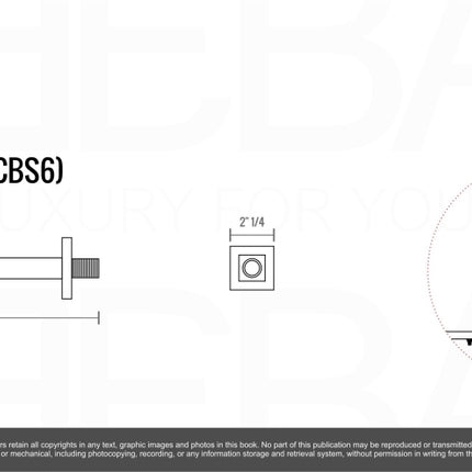 Kube Bath Aqua Piazza Black Shower Set With 8" Ceiling Mount Square Rain Shower Kube Bath