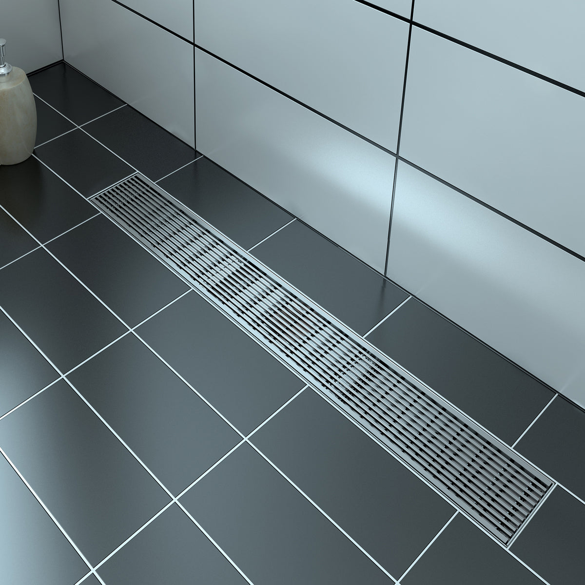 Zitta Linear stainless steel grate 24" linear pattern AD2404CLC16