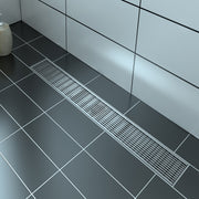 Zitta Linear stainless steel grate 24" linear pattern AD2404CLC16