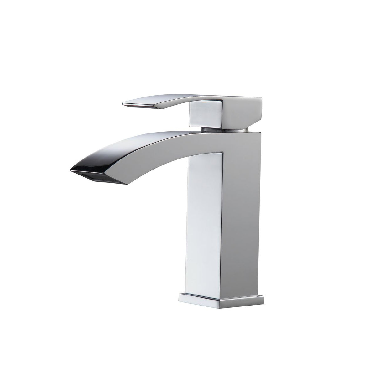 Kube Bath Aqua Balzo Single Lever Wide Spread Bathroom Vanity Faucet - Chrome (AFB053)