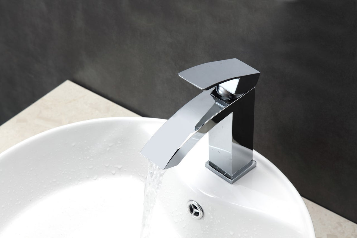 Kube Bath Aqua Balzo Single Lever Wide Spread Bathroom Vanity Faucet - Chrome (AFB053) view 3