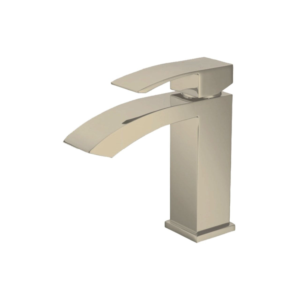 Kube Bath Aqua Balzo Single Lever Wide Spread Bathroom Vanity Faucet - Brushed Nickel (AFB053BN)