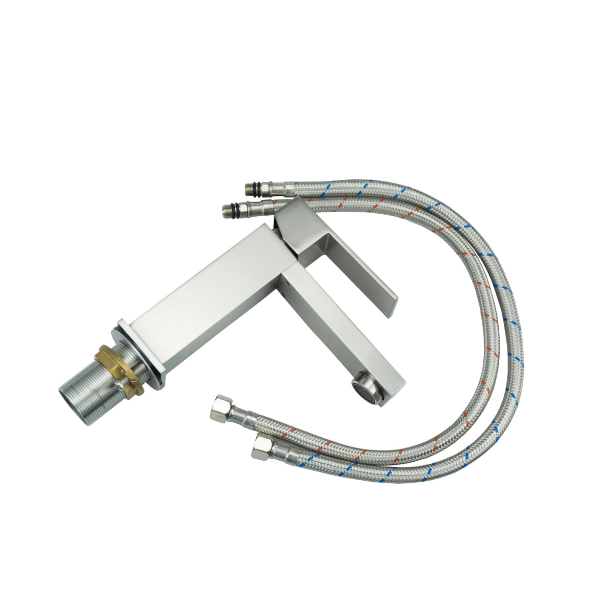 Kube Bath Aqua Kubo Single Lever Bathroom Vanity Faucet - Brushed Nickel (AFB231BN) view 3
