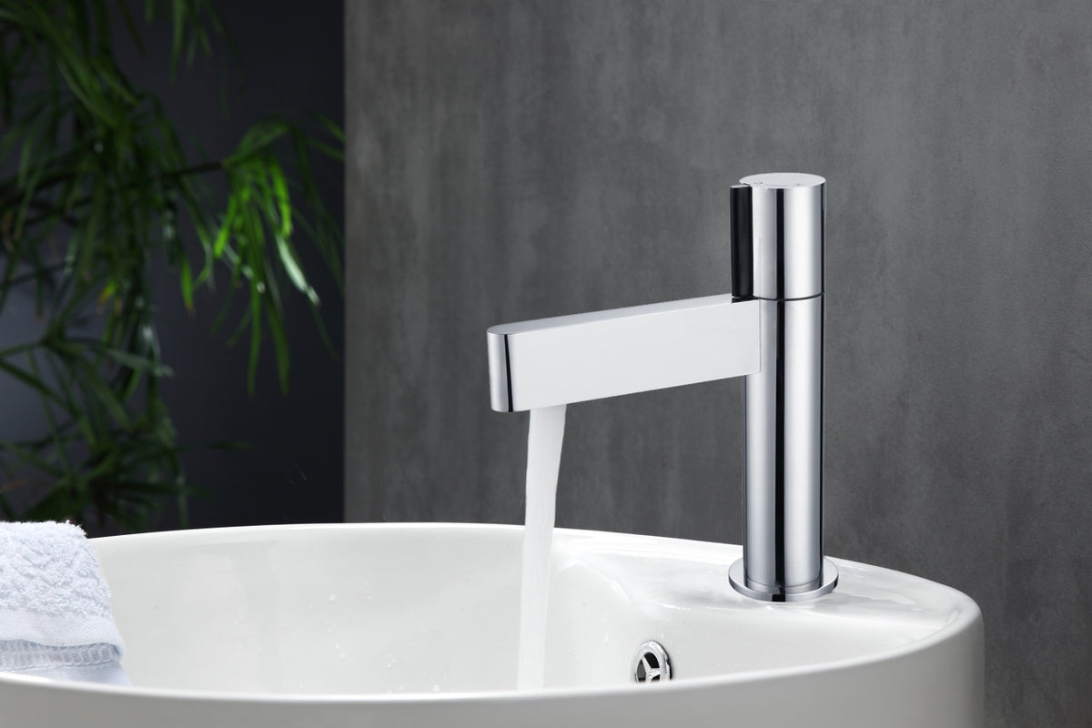 Kube Bath Aqua Levante Single Lever Faucet - Chrome (AFB293-CH) view 2