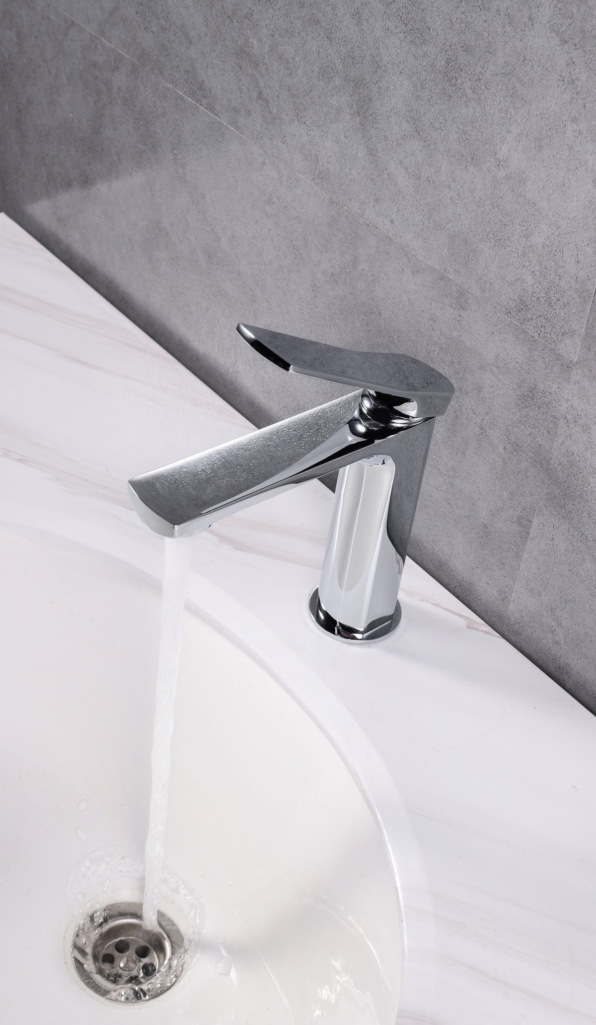 Kube Bath Aqua Balli Single Lever Bathroom Vanity Faucet - Chrome (AFB551CH) view 4