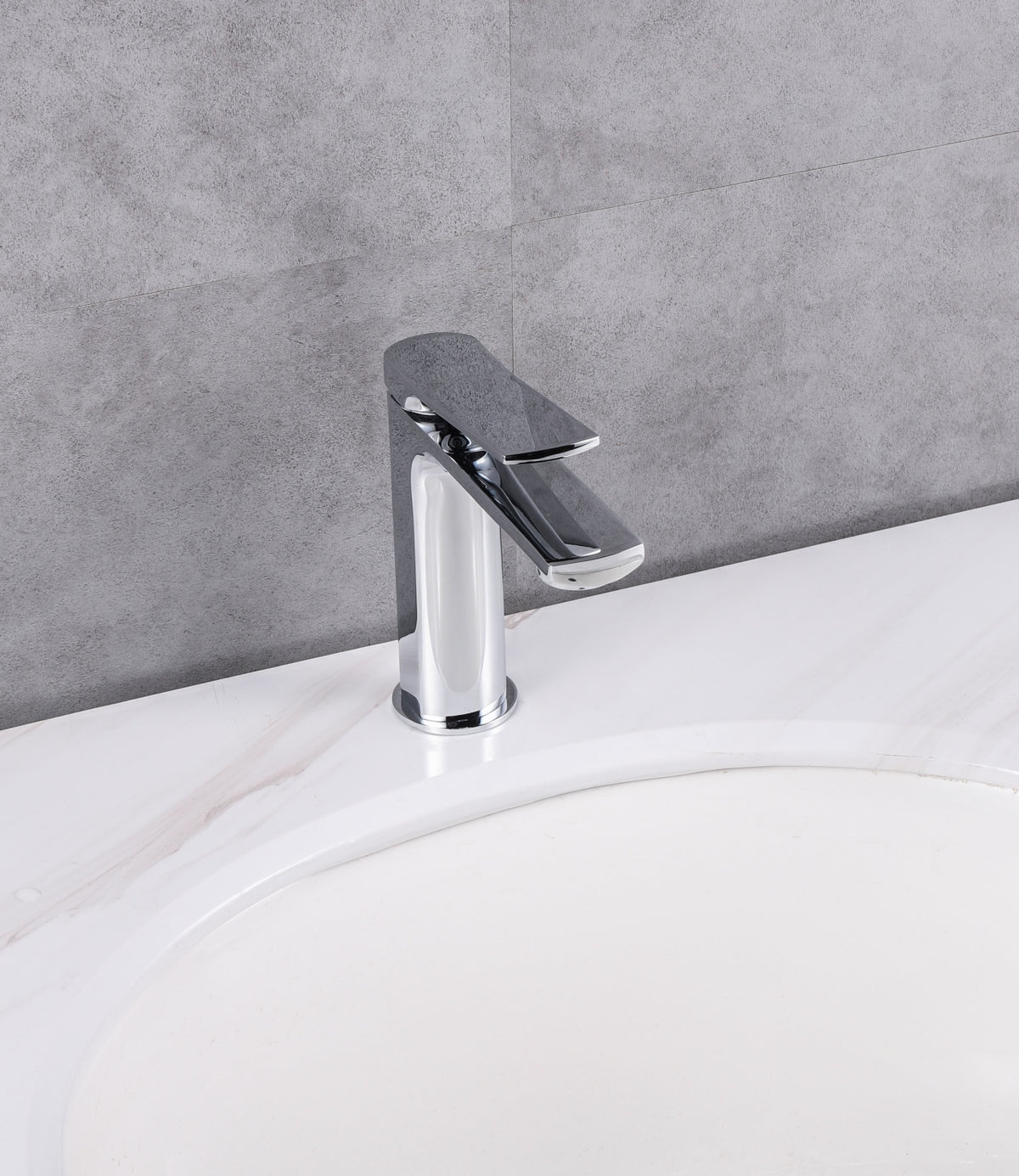 Kube Bath Aqua Balli Single Lever Bathroom Vanity Faucet - Chrome (AFB551CH) view 3