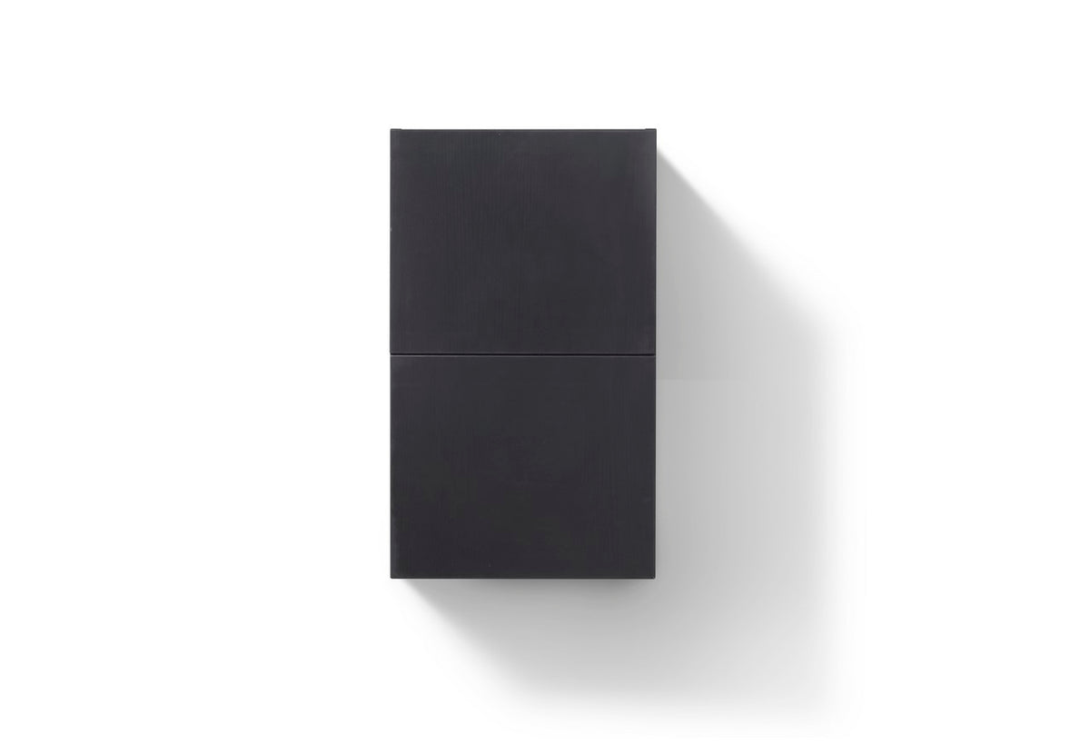 Kube Bath Bliss 14" Wide by 24" High Linen Side Cabinet With One Door - Black (ALT24-BK) view 2