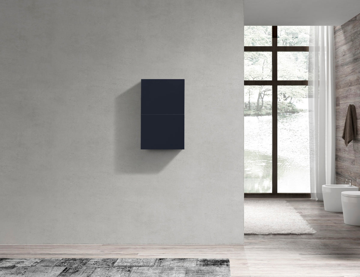 Kube Bath Bliss 14" Wide by 24" High Linen Side Cabinet With One Door - Navy Blue (ALT24-VBE) view 2