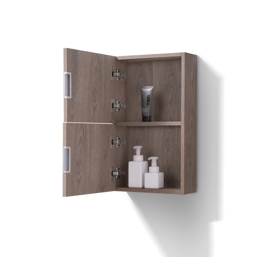Kube Bath Bliss 14" Wide by 24" High Linen Side Cabinet With One Door - Butternut (ALT24-BTN) view 2